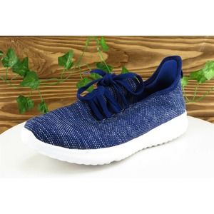 Athletic Works Women Size 7 W Shoes Blue Running Fabric